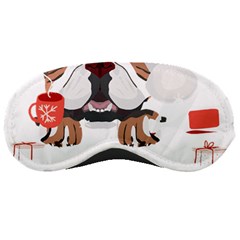 English Bulldog T- Shirt English Bulldog Merry Christmas T- Shirt (8) Sleep Mask by ZUXUMI