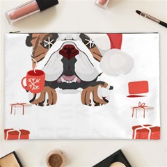 English Bulldog T- Shirt English Bulldog Merry Christmas T- Shirt (8) Cosmetic Bag (xxl) by ZUXUMI