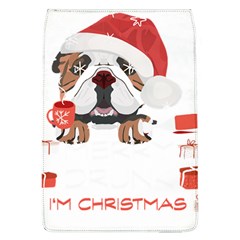 English Bulldog T- Shirt English Bulldog Merry Christmas T- Shirt (8) Removable Flap Cover (l) by ZUXUMI