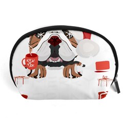 English Bulldog T- Shirt English Bulldog Merry Christmas T- Shirt (8) Accessory Pouch (large) by ZUXUMI