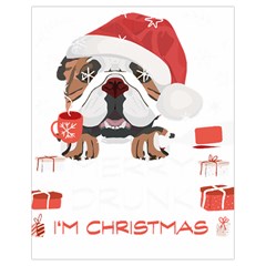 English Bulldog T- Shirt English Bulldog Merry Christmas T- Shirt (8) Drawstring Bag (small) by ZUXUMI