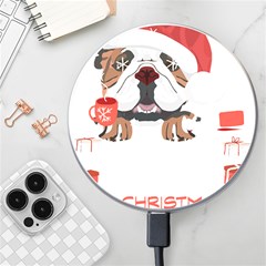 English Bulldog T- Shirt English Bulldog Merry Christmas T- Shirt (8) Wireless Fast Charger(white) by ZUXUMI