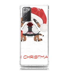 English Bulldog T- Shirt English Bulldog Merry Christmas T- Shirt (8) Samsung Galaxy Note 20 Tpu Uv Case by ZUXUMI