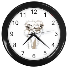 Ostrich T-shirtsteal Your Heart Ostrich 44 T-shirt Wall Clock (black) by EnriqueJohnson