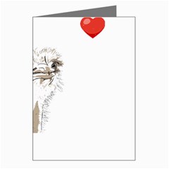 Ostrich T-shirtsteal Your Heart Ostrich 44 T-shirt Greeting Card by EnriqueJohnson