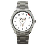 Ostrich T-shirtsteal Your Heart Ostrich 44 T-shirt Sport Metal Watch Front