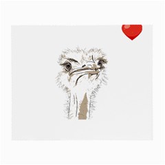 Ostrich T-shirtsteal Your Heart Ostrich 44 T-shirt Small Glasses Cloth (2 Sides) by EnriqueJohnson