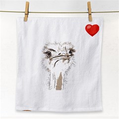 Ostrich T-shirtsteal Your Heart Ostrich 44 T-shirt Face Towel by EnriqueJohnson