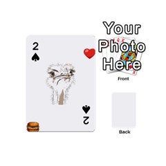 Ostrich T-shirtsteal Your Heart Ostrich 44 T-shirt Playing Cards 54 Designs (mini) by EnriqueJohnson