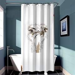 Ostrich T-shirtsteal Your Heart Ostrich 44 T-shirt Shower Curtain 36  X 72  (stall)  by EnriqueJohnson