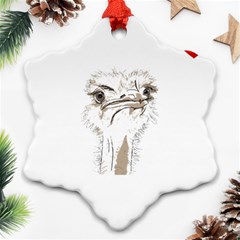 Ostrich T-shirtsteal Your Heart Ostrich 44 T-shirt Snowflake Ornament (two Sides) by EnriqueJohnson