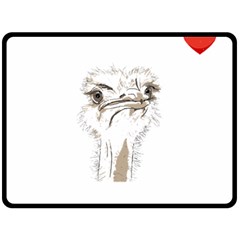 Ostrich T-shirtsteal Your Heart Ostrich 44 T-shirt Two Sides Fleece Blanket (large) by EnriqueJohnson