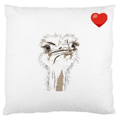 Ostrich T-shirtsteal Your Heart Ostrich 44 T-shirt Large Premium Plush Fleece Cushion Case (one Side) by EnriqueJohnson