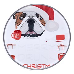 English Bulldog T- Shirt English Bulldog Merry Christmas T- Shirt Wireless Fast Charger(white) by ZUXUMI