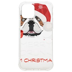 English Bulldog T- Shirt English Bulldog Merry Christmas T- Shirt Iphone 12/12 Pro Tpu Uv Print Case by ZUXUMI