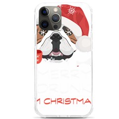 English Bulldog T- Shirt English Bulldog Merry Christmas T- Shirt Iphone 12 Pro Max Tpu Uv Print Case by ZUXUMI