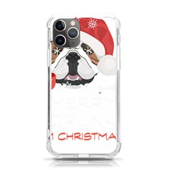 English Bulldog T- Shirt English Bulldog Merry Christmas T- Shirt Iphone 11 Pro 5 8 Inch Tpu Uv Print Case by ZUXUMI