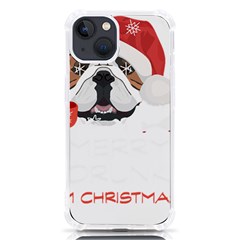 English Bulldog T- Shirt English Bulldog Merry Christmas T- Shirt Iphone 13 Tpu Uv Print Case by ZUXUMI