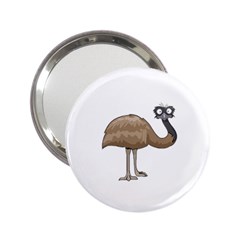 Ostrich T-shirtwhite Look Calm Ostrich 23 T-shirt (1) 2 25  Handbag Mirrors by EnriqueJohnson