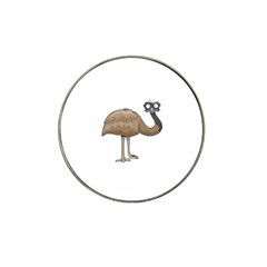 Ostrich T-shirtwhite Look Calm Ostrich 23 T-shirt (1) Hat Clip Ball Marker by EnriqueJohnson