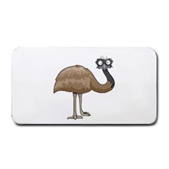 Ostrich T-shirtwhite Look Calm Ostrich 23 T-shirt (1) Medium Bar Mat by EnriqueJohnson