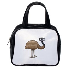 Ostrich T-shirtwhite Look Calm Ostrich 23 T-shirt (1) Classic Handbag (one Side) by EnriqueJohnson