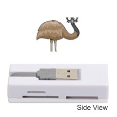 Ostrich T-shirtwhite Look Calm Ostrich 23 T-shirt (1) Memory Card Reader (stick) by EnriqueJohnson