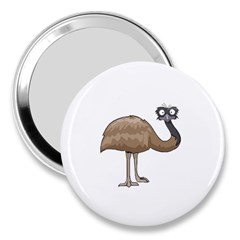 Ostrich T-shirtwhite Look Calm Ostrich 23 T-shirt (1) 3  Handbag Mirrors by EnriqueJohnson