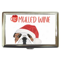 English Bulldog T- Shirt English Bulldog Mulled Wine Christmas T- Shirt Cigarette Money Case by ZUXUMI