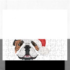 English Bulldog T- Shirt English Bulldog Mulled Wine Christmas T- Shirt Rectangular Jigsaw Puzzl by ZUXUMI