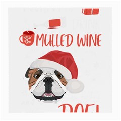 English Bulldog T- Shirt English Bulldog Mulled Wine Christmas T- Shirt Medium Glasses Cloth by ZUXUMI