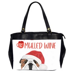 English Bulldog T- Shirt English Bulldog Mulled Wine Christmas T- Shirt Oversize Office Handbag (2 Sides) by ZUXUMI