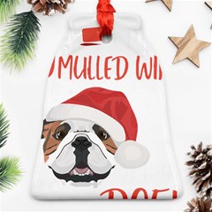 English Bulldog T- Shirt English Bulldog Mulled Wine Christmas T- Shirt Bell Ornament (two Sides) by ZUXUMI