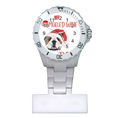 English Bulldog T- Shirt English Bulldog Mulled Wine Christmas T- Shirt Plastic Nurses Watch by ZUXUMI