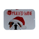 English Bulldog T- Shirt English Bulldog Mulled Wine Christmas T- Shirt Open Lid Metal Box (Silver)   Front