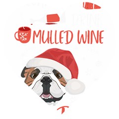 English Bulldog T- Shirt English Bulldog Mulled Wine Christmas T- Shirt Wooden Puzzle Heart