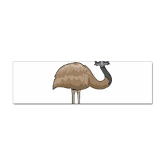 Ostrich T-shirtwhite Look Calm Ostrich 23 T-shirt Sticker (bumper) by EnriqueJohnson