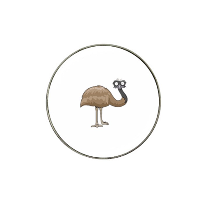 Ostrich T-shirtwhite Look Calm Ostrich 23 T-shirt Hat Clip Ball Marker