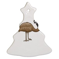 Ostrich T-shirtwhite Look Calm Ostrich 23 T-shirt Christmas Tree Ornament (two Sides) by EnriqueJohnson