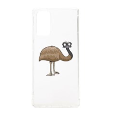 Ostrich T-shirtwhite Look Calm Ostrich 23 T-shirt Samsung Galaxy Note 20 Tpu Uv Case by EnriqueJohnson