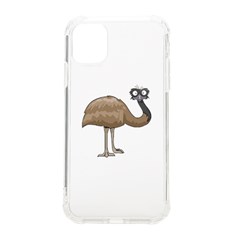 Ostrich T-shirtwhite Look Calm Ostrich 23 T-shirt Iphone 11 Tpu Uv Print Case by EnriqueJohnson