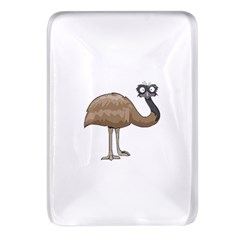 Ostrich T-shirtwhite Look Calm Ostrich 23 T-shirt Rectangular Glass Fridge Magnet (4 Pack) by EnriqueJohnson