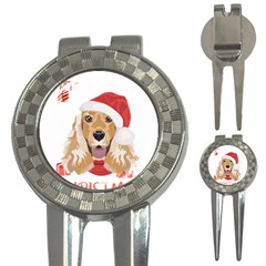 English Cocker Spaniel T- Shirt English Cocker Spaniel Merry Christmas T- Shirt (1) 3-in-1 Golf Divots by ZUXUMI