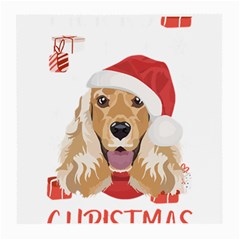 English Cocker Spaniel T- Shirt English Cocker Spaniel Merry Christmas T- Shirt (1) Medium Glasses Cloth (2 Sides) by ZUXUMI