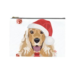 English Cocker Spaniel T- Shirt English Cocker Spaniel Merry Christmas T- Shirt (1) Cosmetic Bag (large)