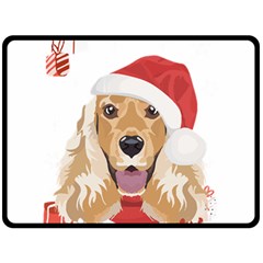 English Cocker Spaniel T- Shirt English Cocker Spaniel Merry Christmas T- Shirt (1) Fleece Blanket (large) by ZUXUMI