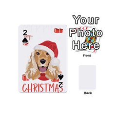 English Cocker Spaniel T- Shirt English Cocker Spaniel Merry Christmas T- Shirt (1) Playing Cards 54 Designs (mini) by ZUXUMI