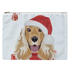 English Cocker Spaniel T- Shirt English Cocker Spaniel Merry Christmas T- Shirt (1) Cosmetic Bag (xxl) by ZUXUMI