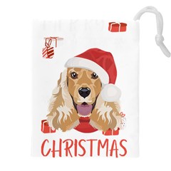 English Cocker Spaniel T- Shirt English Cocker Spaniel Merry Christmas T- Shirt (1) Drawstring Pouch (4xl) by ZUXUMI