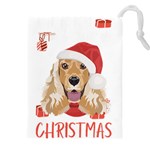 English Cocker Spaniel T- Shirt English Cocker Spaniel Merry Christmas T- Shirt (1) Drawstring Pouch (5XL) Front